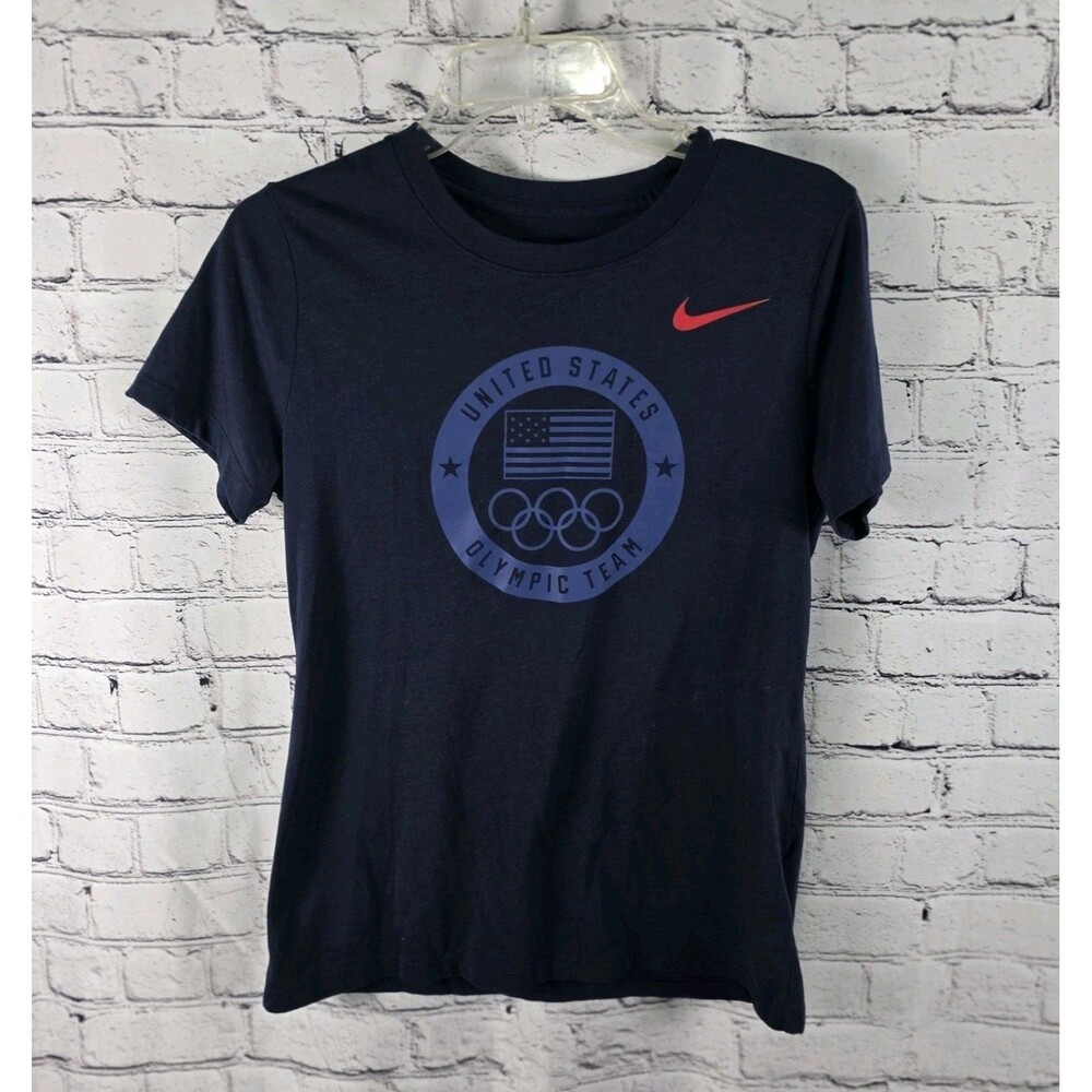 Nike Men's Smal Navy Blue Dri-Fit United States Olympic Team T-Shirt